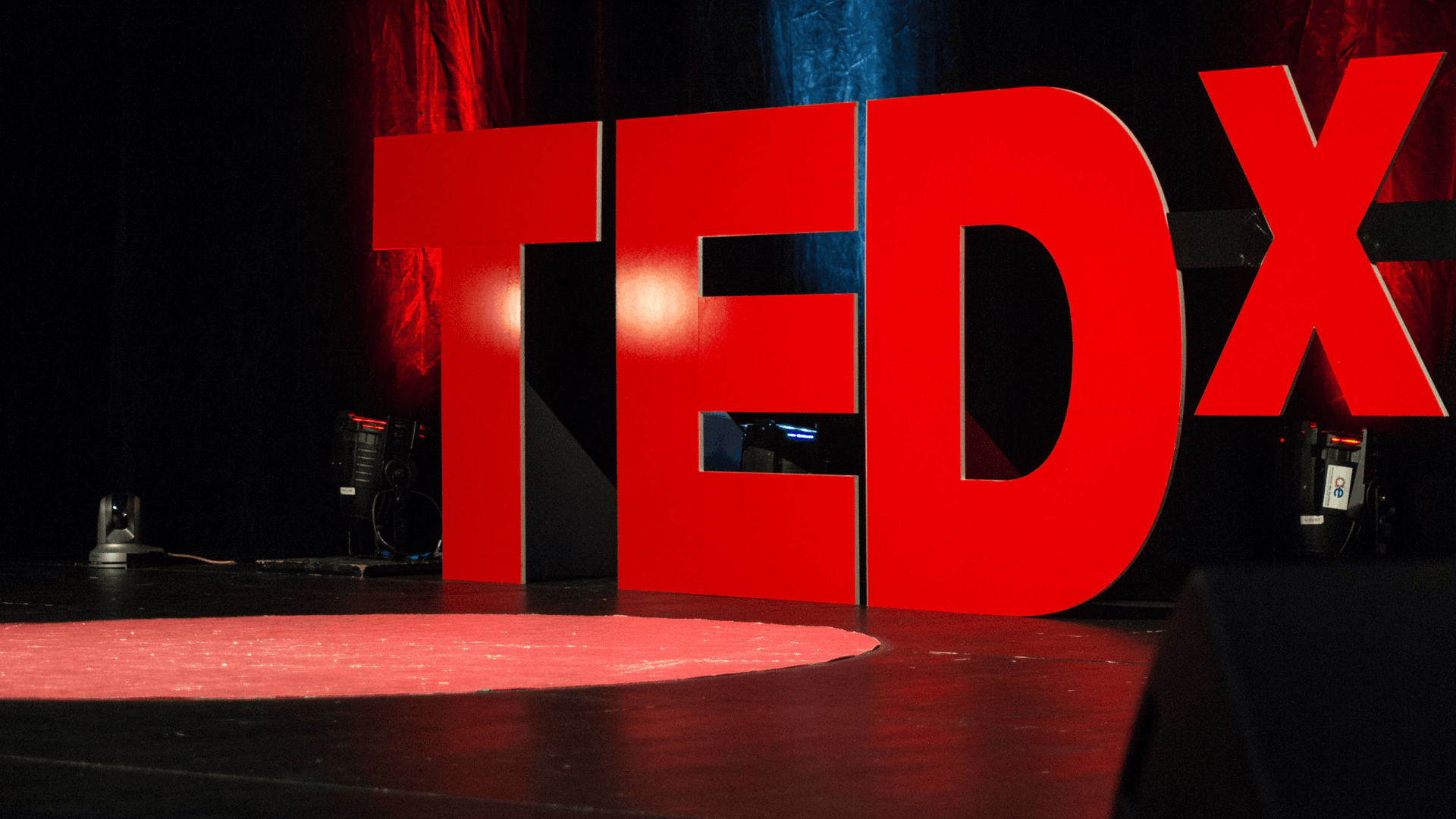TEDx stage letters